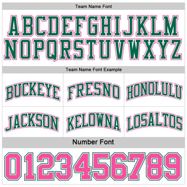 Custom Reversible Kelly Green White-Pink Double Side Sublimation Basketball Suit Jersey