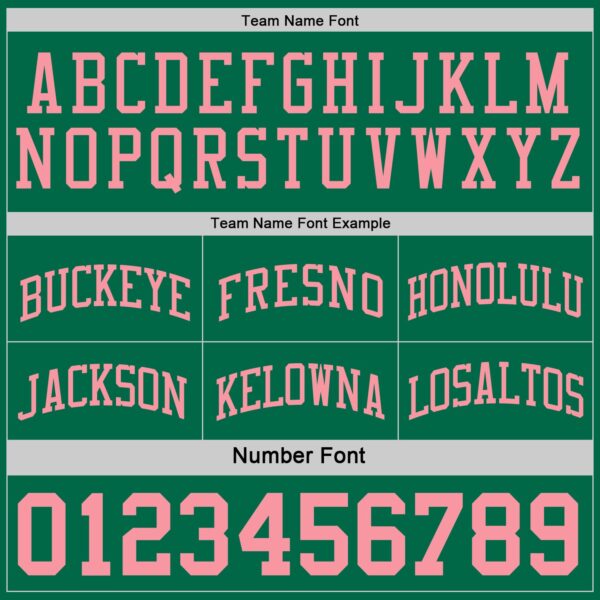 Custom Reversible Kelly Green Medium Pink Double Side Sublimation Basketball Suit Jersey