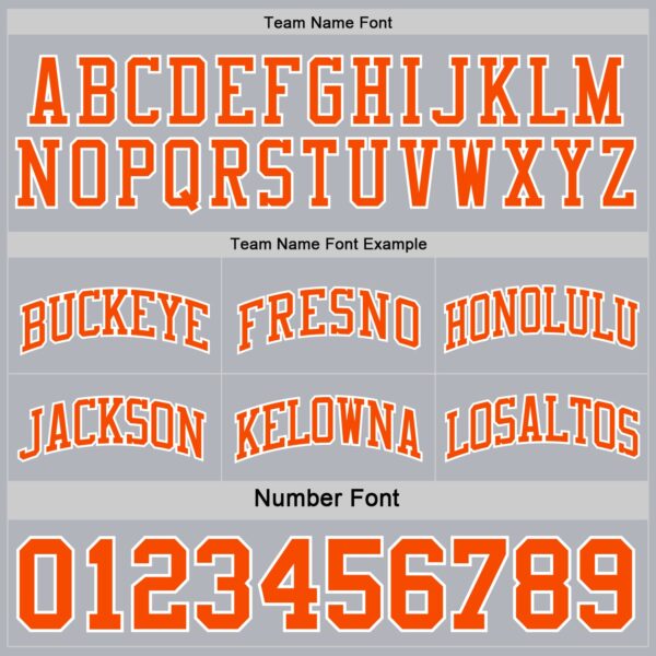 Custom Reversible Orange White-Gray Double Side Sublimation Basketball Suit Jersey