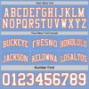 Custom Reversible Orange White-Light Blue Double Side Sublimation Basketball Suit Jersey
