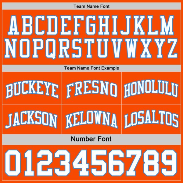 Custom Reversible Orange White-Powder Blue Double Side Sublimation Basketball Suit Jersey