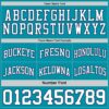 Custom Reversible Teal White-Navy Double Side Sublimation Basketball Suit Jersey