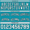 Custom Reversible Teal White-Black Double Side Sublimation Basketball Suit Jersey