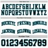 Custom Reversible Teal White-Black Double Side Sublimation Basketball Suit Jersey