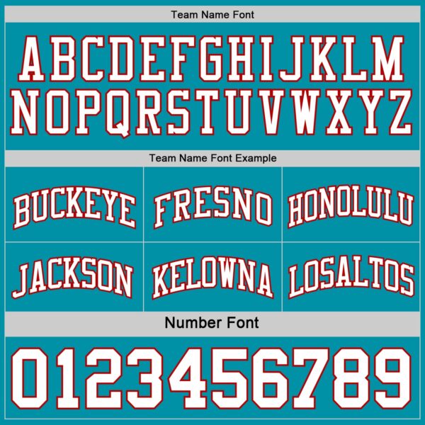 Custom Reversible Teal White-Red Double Side Sublimation Basketball Suit Jersey