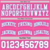 Custom Reversible Pink White-Sky Blue Double Side Sublimation Basketball Suit Jersey