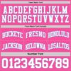 Custom Reversible Pink White-Light Blue Double Side Sublimation Basketball Suit Jersey