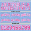 Custom Reversible Pink White-Light Blue Double Side Sublimation Basketball Suit Jersey