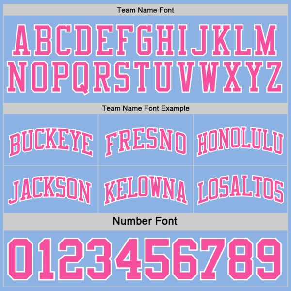 Custom Reversible Pink White-Light Blue Double Side Sublimation Basketball Suit Jersey