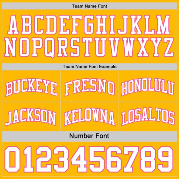 Custom Reversible Pink White-Gold Double Side Sublimation Basketball Suit Jersey