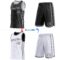 Custom Reversible Black White Double Side Star Sublimation Basketball Suit Jersey