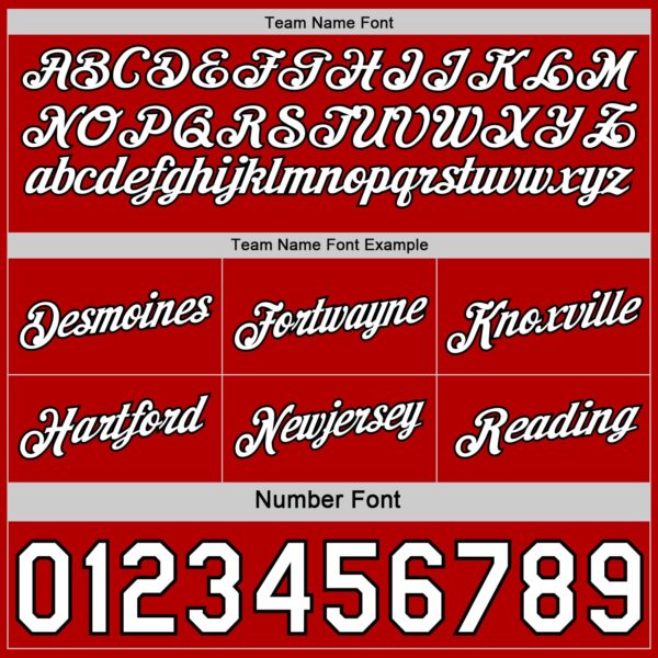 Custom Reversible Black White-Red Double Side Star Sublimation Basketball Suit Jersey