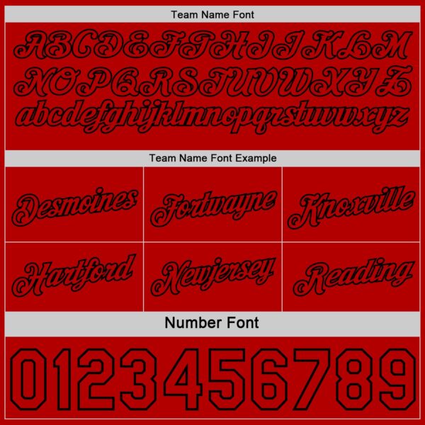 Custom Reversible Black Red Double Side Star Sublimation Basketball Suit Jersey