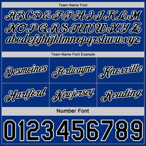 Custom Reversible Black Royal-White Double Side Star Sublimation Basketball Suit Jersey