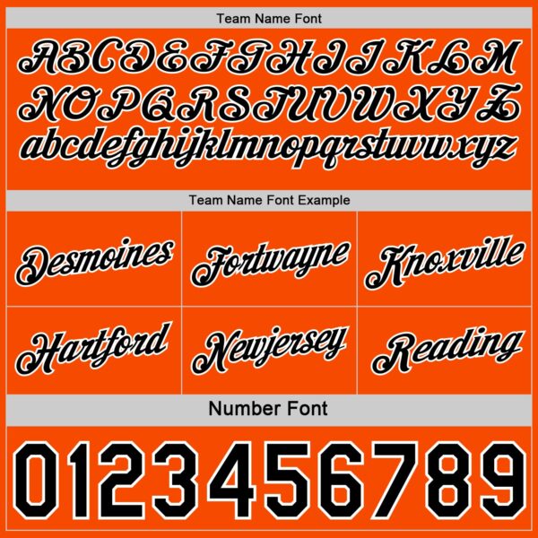 Custom Reversible Black Orange-White Double Side Star Sublimation Basketball Suit Jersey