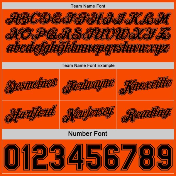 Custom Reversible Black Orange Double Side Star Sublimation Basketball Suit Jersey