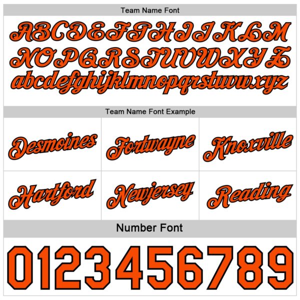 Custom Reversible Black White-Orange Double Side Star Sublimation Basketball Suit Jersey