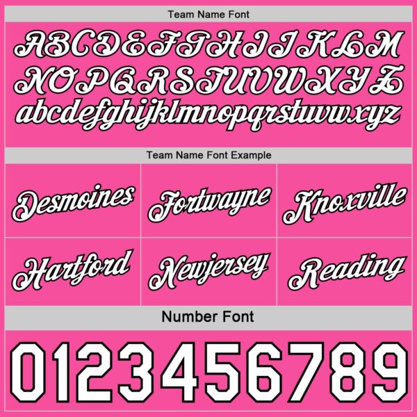 Custom Reversible Black White-Pink Double Side Star Sublimation Basketball Suit Jersey