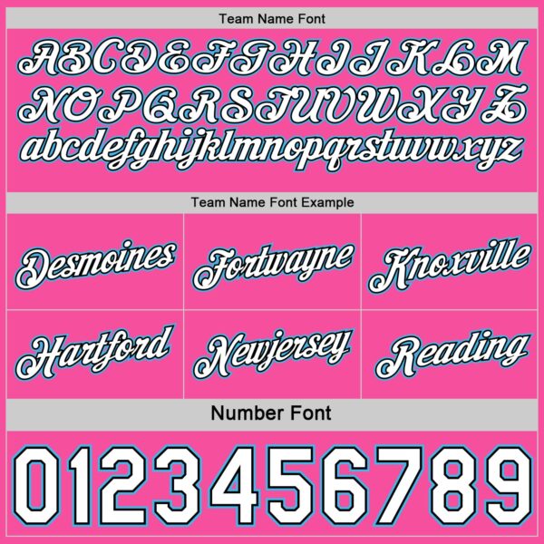 Custom Reversible Black Pink-Sky Blue Double Side Star Sublimation Basketball Suit Jersey