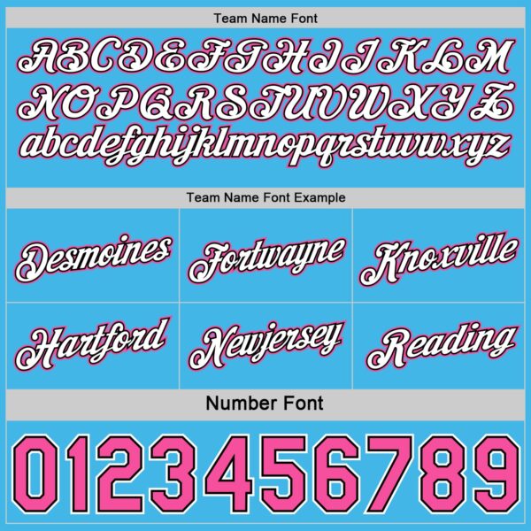 Custom Reversible Black Pink-Sky Blue Double Side Star Sublimation Basketball Suit Jersey