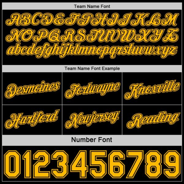 Custom Reversible Black Gold Double Side Star Sublimation Basketball Suit Jersey