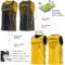 Custom Reversible Black Gold Double Side Star Sublimation Basketball Suit Jersey