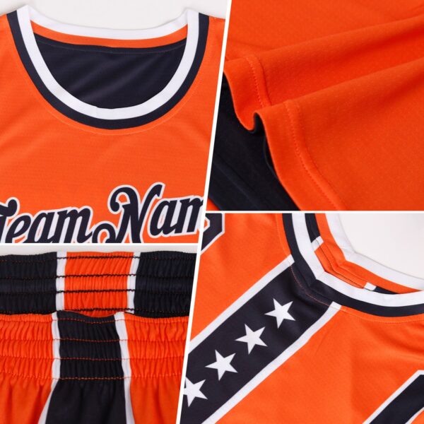 Custom Reversible Black White-Gold Double Side Star Sublimation Basketball Suit Jersey