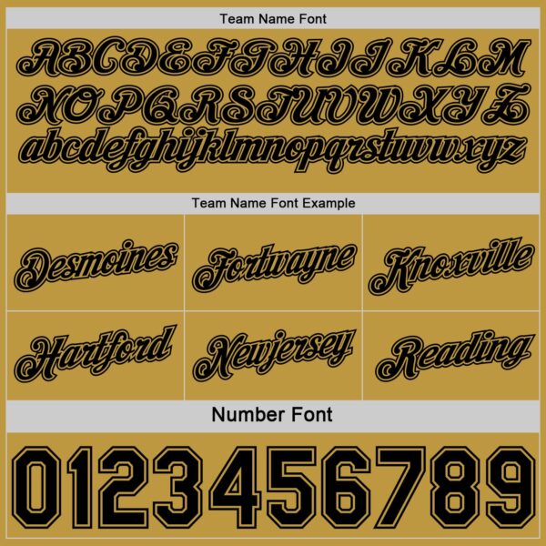 Custom Reversible Black Old Gold Double Side Star Sublimation Basketball Suit Jersey