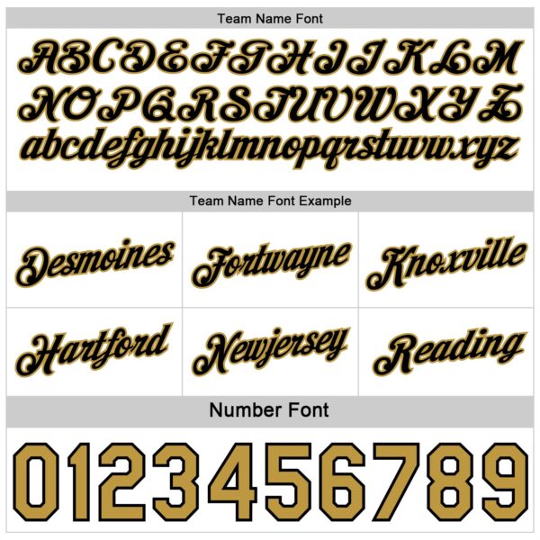 Custom Reversible Black White-Old Gold Double Side Star Sublimation Basketball Suit Jersey