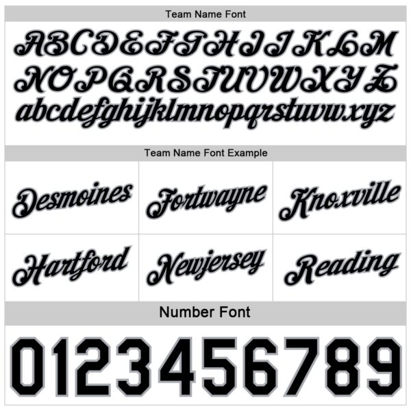 Custom Reversible Black White-Gray Double Side Star Sublimation Basketball Suit Jersey