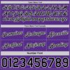 Custom Reversible Black Purple-White Double Side Star Sublimation Basketball Suit Jersey