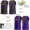 Custom Reversible Black Purple-Old Gold Double Side Star Sublimation Basketball Suit Jersey