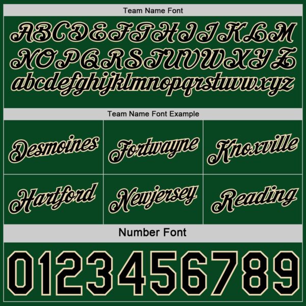 Custom Reversible Black Cream-Green Double Side Star Sublimation Basketball Suit Jersey