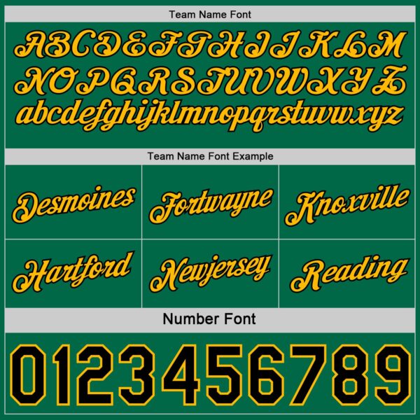 Custom Reversible Black Kelly Green-Gold Double Side Star Sublimation Basketball Suit Jersey