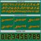 Custom Reversible Black Kelly Green-Gold Double Side Star Sublimation Basketball Suit Jersey