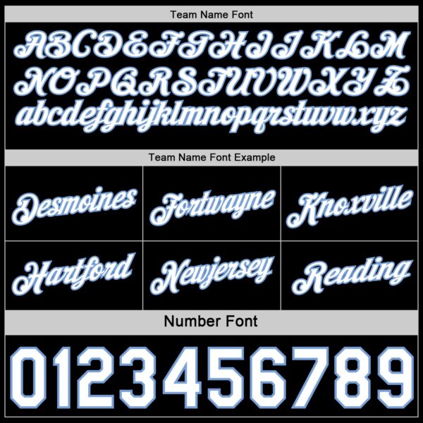 Custom Reversible Black White-Lakes Blue Double Side Star Sublimation Basketball Suit Jersey