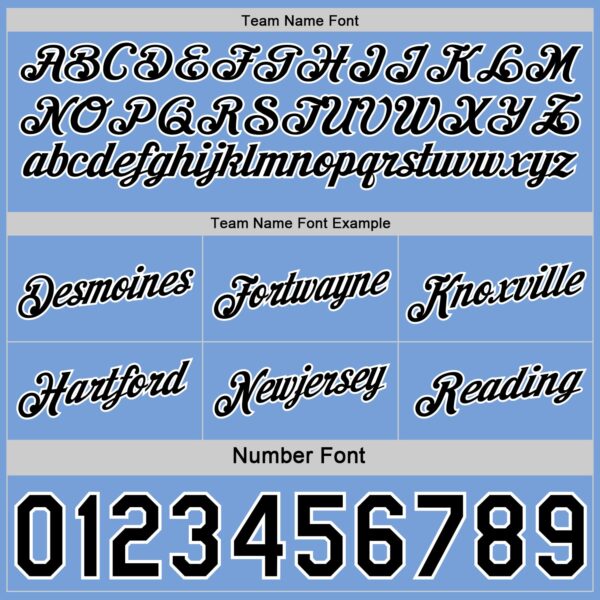 Custom Reversible Black White-Lakes Blue Double Side Star Sublimation Basketball Suit Jersey