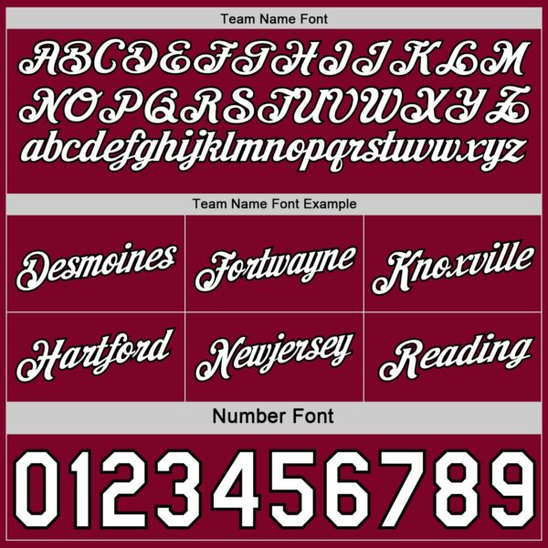 Custom Reversible Black White-Crimson Double Side Star Sublimation Basketball Suit Jersey