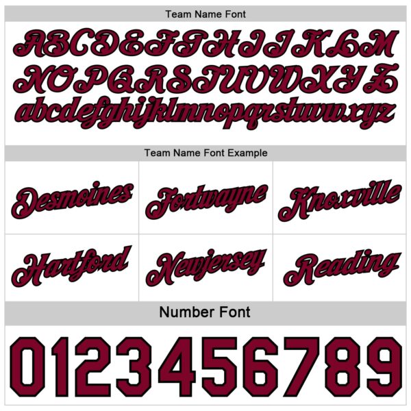 Custom Reversible Black White-Crimson Double Side Star Sublimation Basketball Suit Jersey