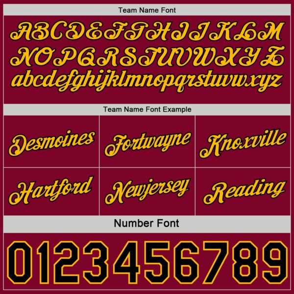 Custom Reversible Black Crimson-Gold Double Side Star Sublimation Basketball Suit Jersey