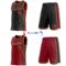 Custom Reversible Black Crimson-Old Gold Double Side Star Sublimation Basketball Suit Jersey