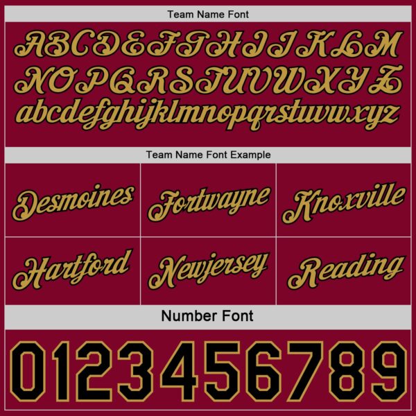 Custom Reversible Black Crimson-Old Gold Double Side Star Sublimation Basketball Suit Jersey