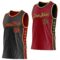 Custom Reversible Black Crimson-Old Gold Double Side Star Sublimation Basketball Suit Jersey