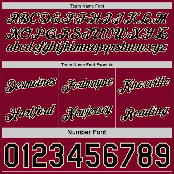 Custom Reversible Black Crimson-Cream Double Side Star Sublimation Basketball Suit Jersey