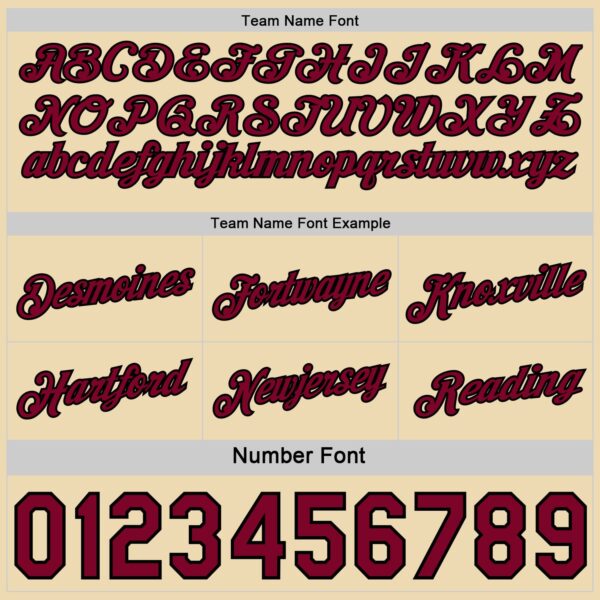 Custom Reversible Black Crimson-Cream Double Side Star Sublimation Basketball Suit Jersey