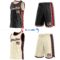 Custom Reversible Black Vintage USA Flag-Cream Double Side Star Sublimation Basketball Suit Jersey