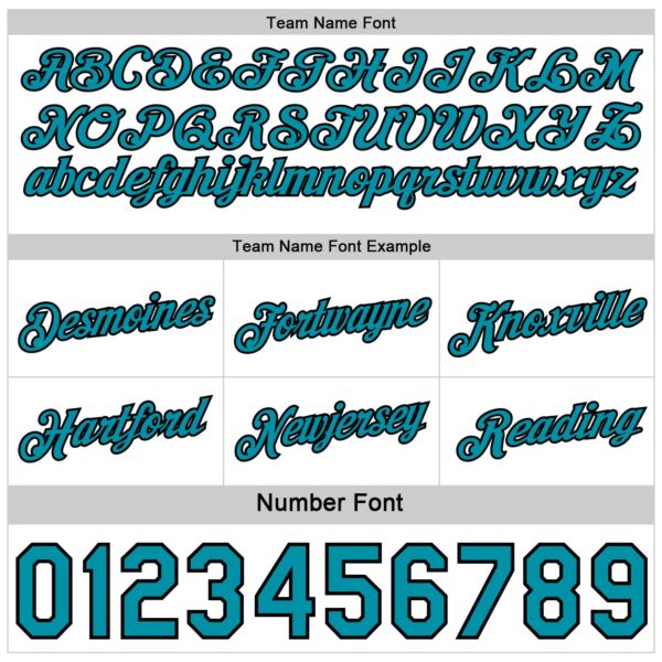 Custom Reversible Black White-Teal Double Side Star Sublimation Basketball Suit Jersey