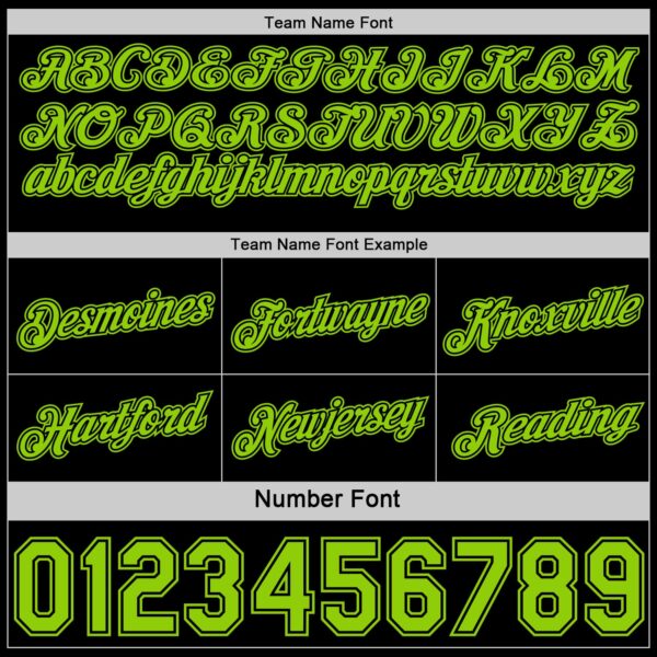 Custom Reversible Black Neon Green Double Side Star Sublimation Basketball Suit Jersey