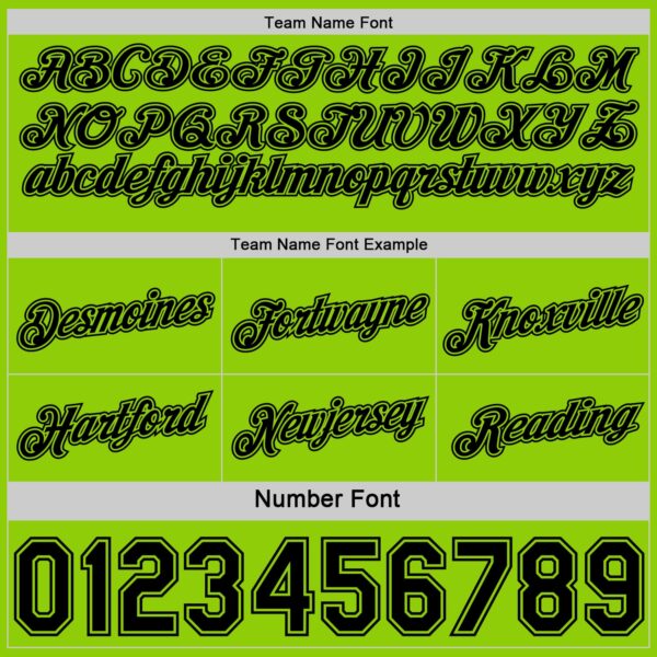 Custom Reversible Black Neon Green Double Side Star Sublimation Basketball Suit Jersey