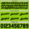 Custom Reversible Black Neon Green Double Side Star Sublimation Basketball Suit Jersey